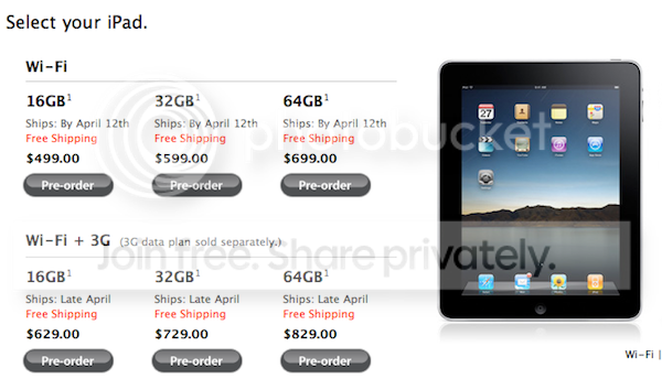 Apple iPad Changes Shipping Dates to 12th April